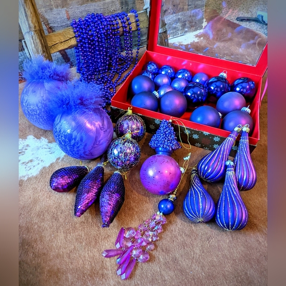 Purple Christmas Ornaments Other - Bundle of Purple Christmas Ornaments